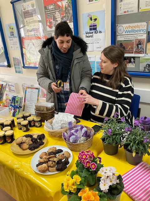 Students selling their wares