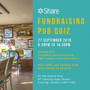 September 2018 Fundraising Pub Quiz