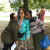 Students enjoying the park